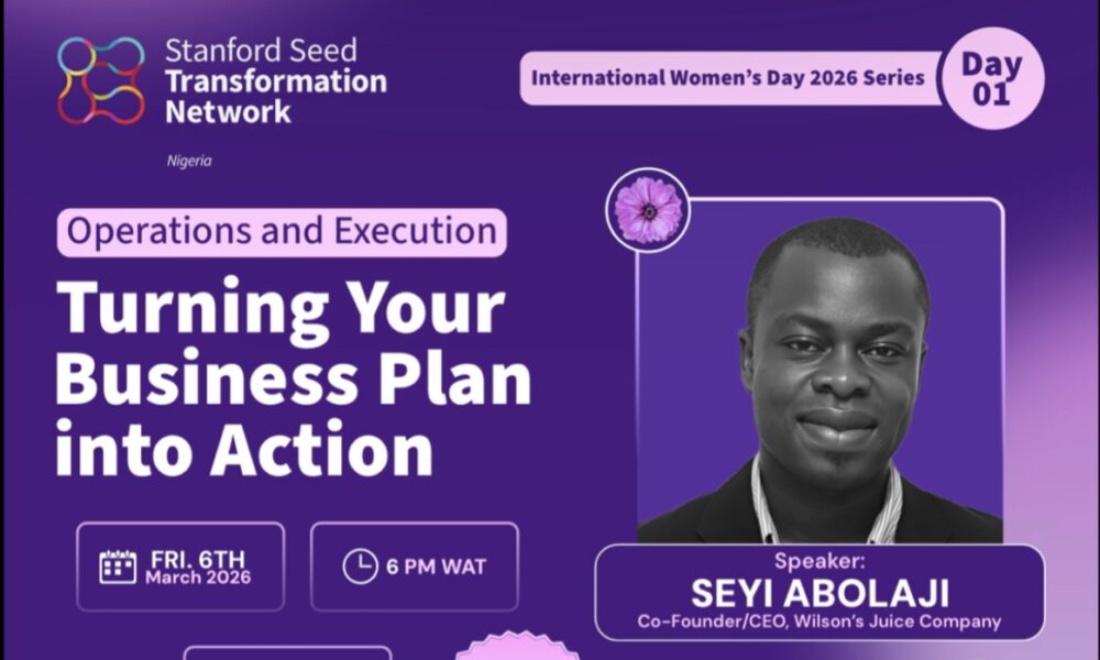 Stanford Seed Network Nigeria launches IWD Webinar Series to empower Women Entrepreneurs