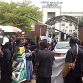 BREAKING: Protest Rocks Works Ministry Abuja As Families Demand Answers From Umahi Over Five Missing NELAN Engineers